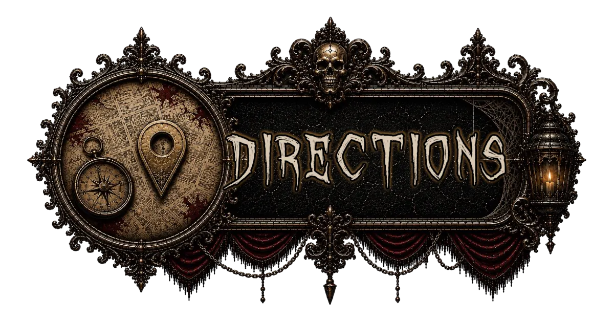 Hotel of Horror Haunted House Victorian Directions Button