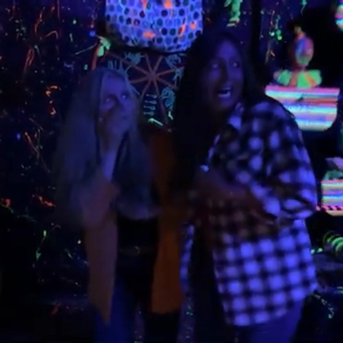 Bri-Dee-PTN-hotel-of-horror-2024-season1 Bri and Dee of Pocono Television Network terrified in Altered Nightmares Haunted House